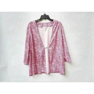 Blair Women's Red/ White Open Top Sz 2XL